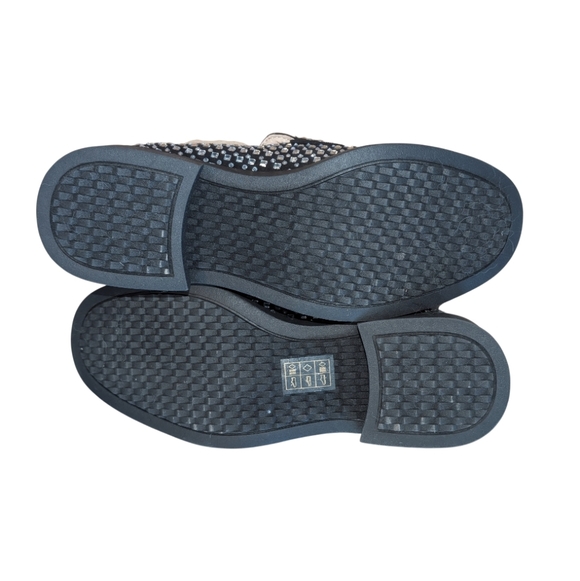 Stylish Black Loafers with Sparkle Accents - Picture 6 of 8